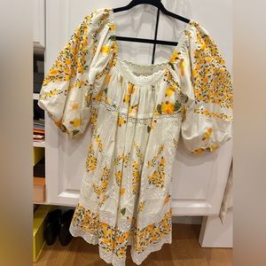Farm RIO cashew citrus printed dress